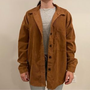 Tan corduroy button up